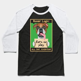 Boxer dog with mud on paws Baseball T-Shirt